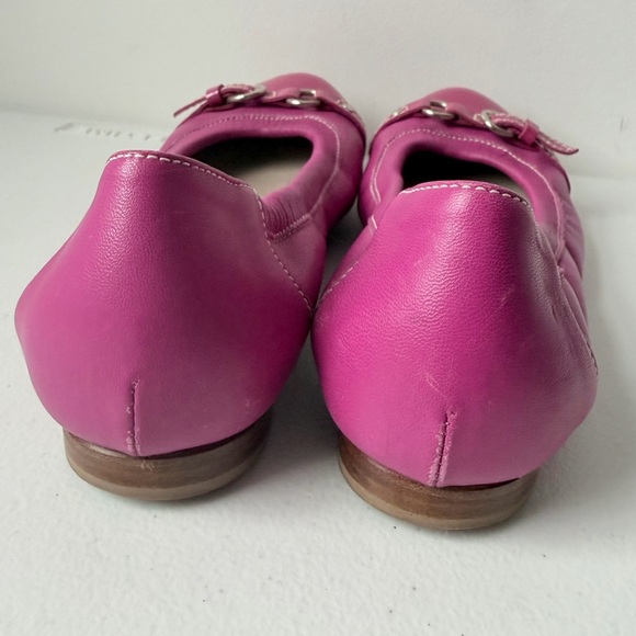 AGL Attilio Giusti Leombruni Monika Pink Ballet Flats Patent Leather Toe 38.5 - Picture 10 of 16